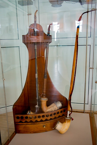 Курительный набор - трубки с угловой подставкой, середина XIX века