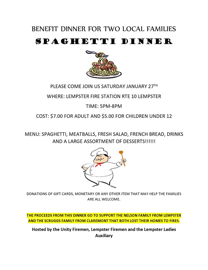 BENEFIT DINNER FOR TWO LOCAL FAMILIES-page0001
