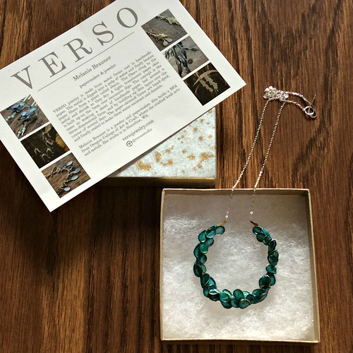 Abaca Paper Necklace by VERSO