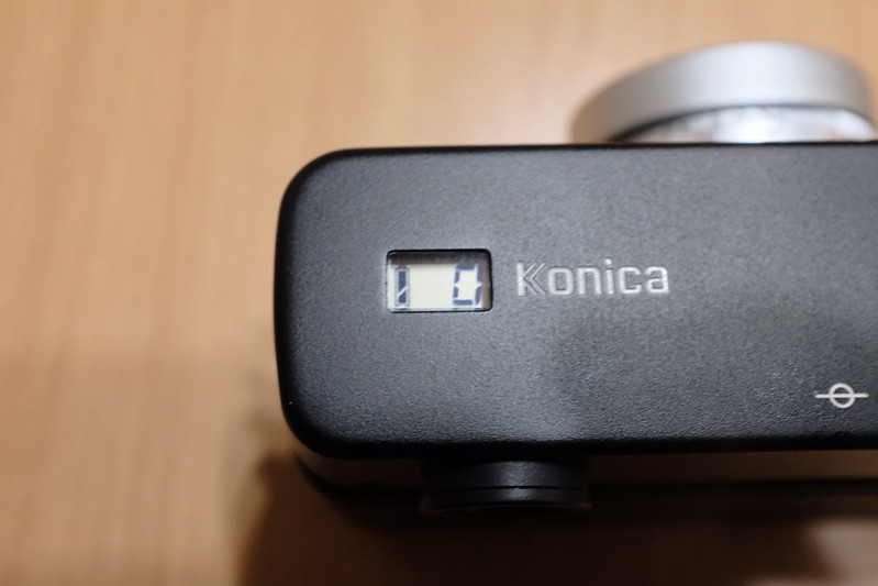 KONICA HEXAR RF+Leica Elmar 50mm f2.8フィルムカウンター