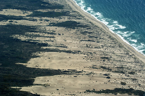 aerial geocoded california coast sand dunes