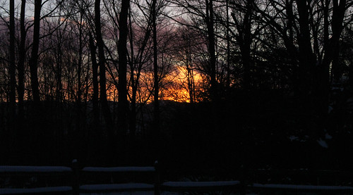 vermont winter snow outdoors sunset