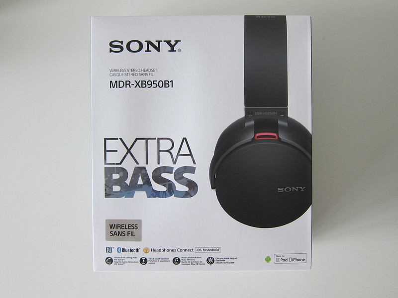 Sony XB950B1 Headphones - Box Front