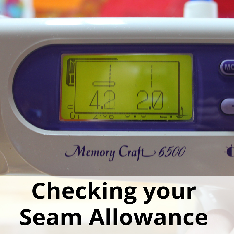 Checking your Seam Allowance