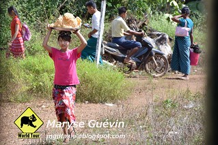 Train entre Kyaik-Hti-Yo et Mawlamyaine Birmanie Myanmar