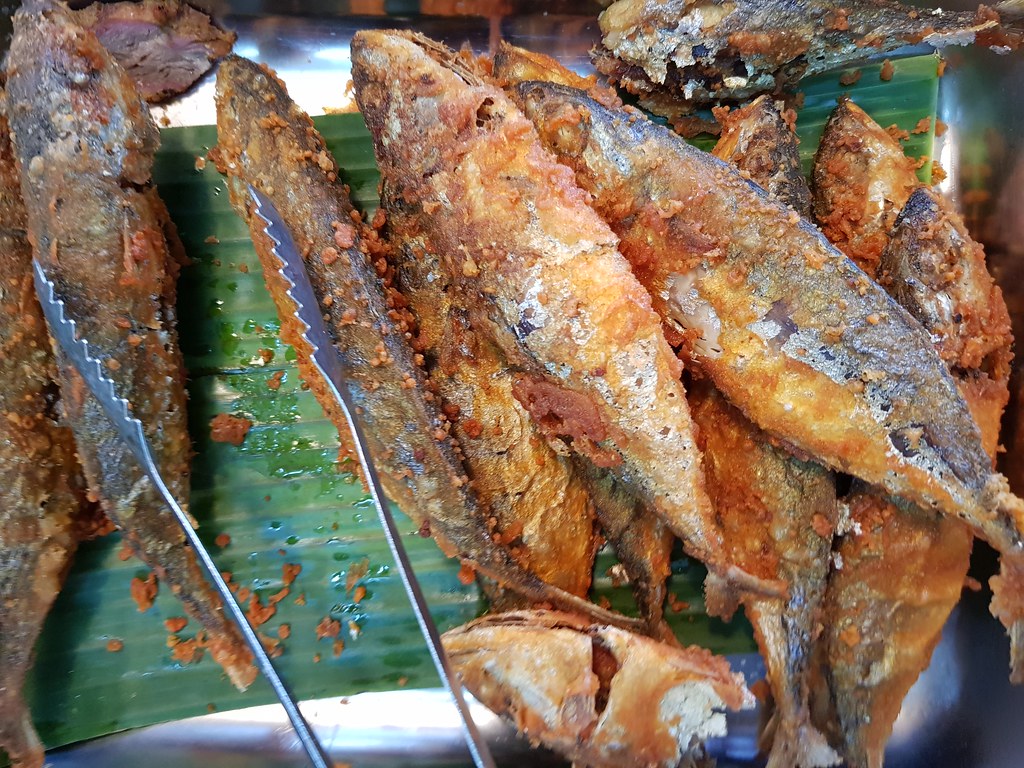 Dried fish for Nasi Kerabu w/Teh Tarik $12 @ Restoran Hatinie Shah Alam