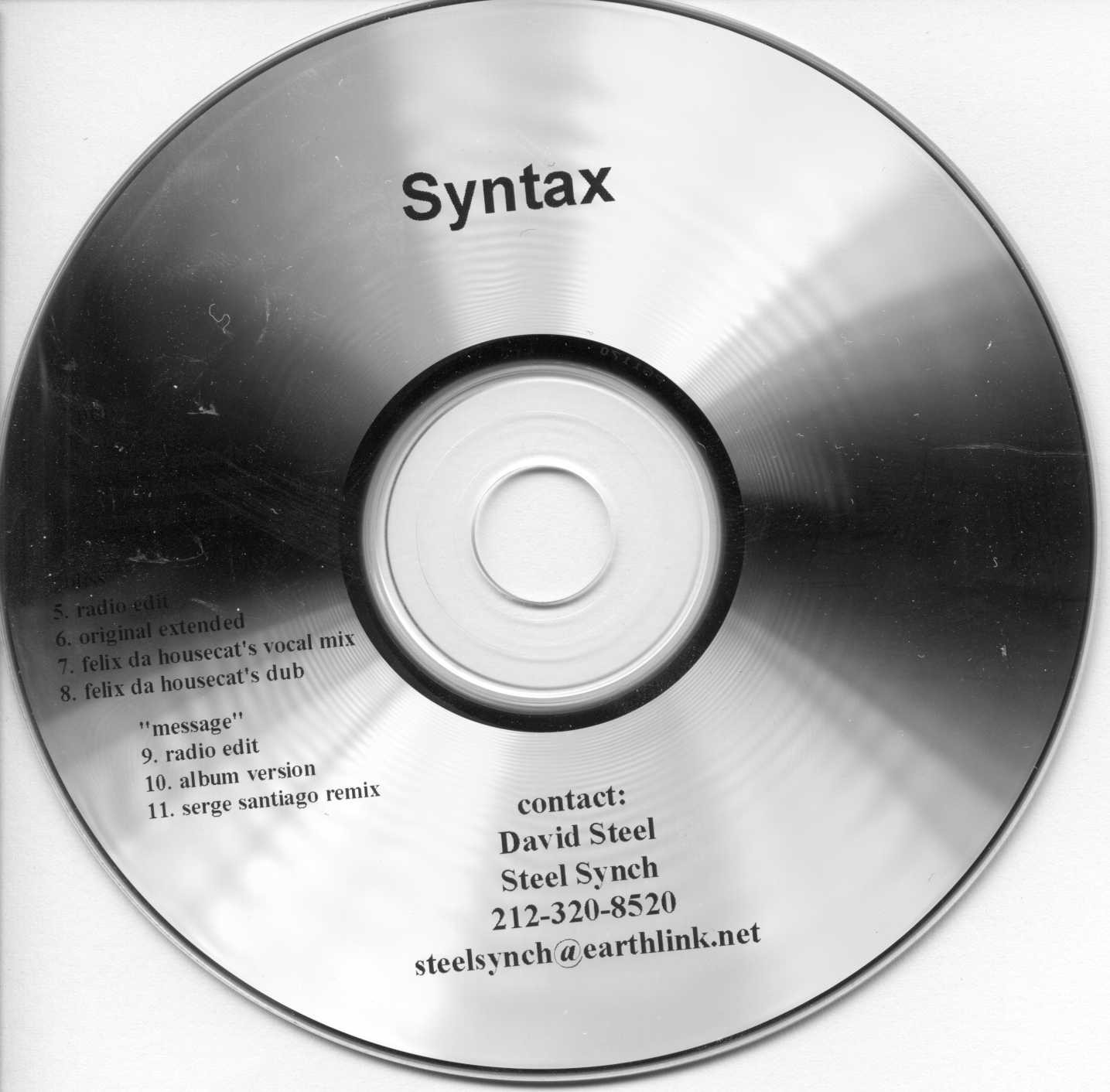 Syntax - Bliss (Felix Da Housecat's Vocal Remix) [Dark House, Breaks]