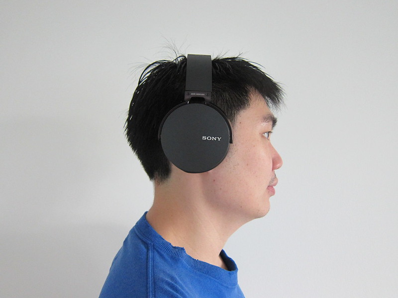 Sony XB950B1 Headphones - Wearing - Side