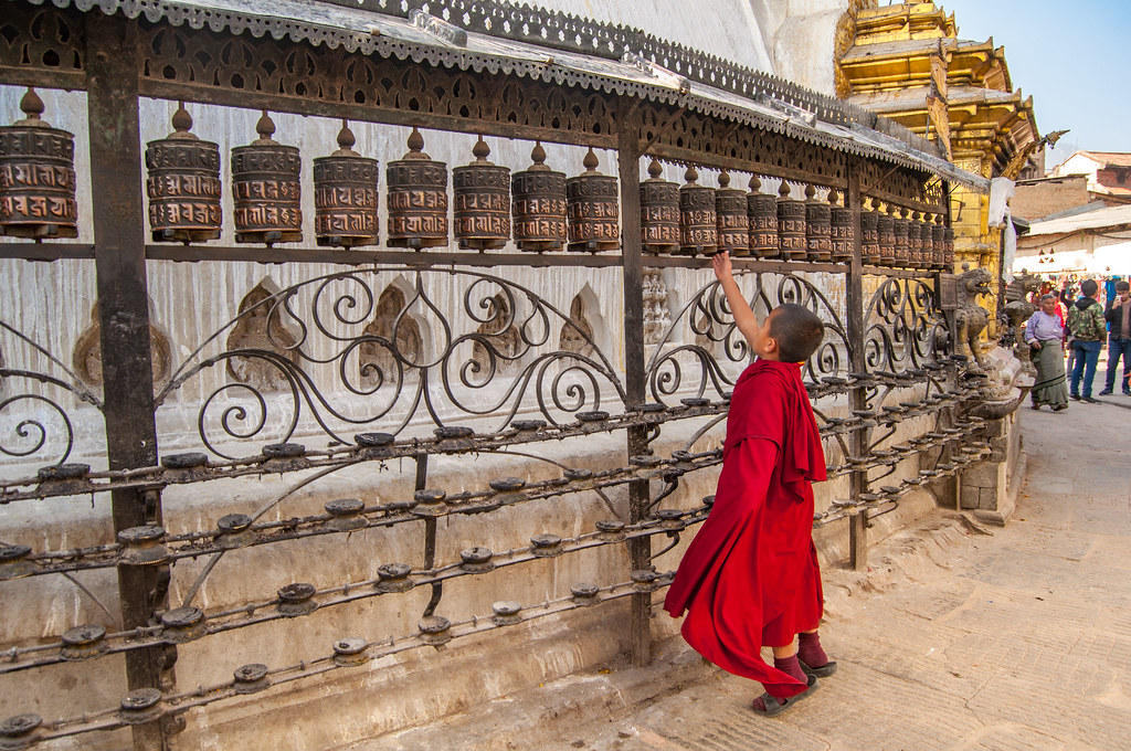 Swayambhunath Stupa (Monkey Temple) in Kathmandu Nepa