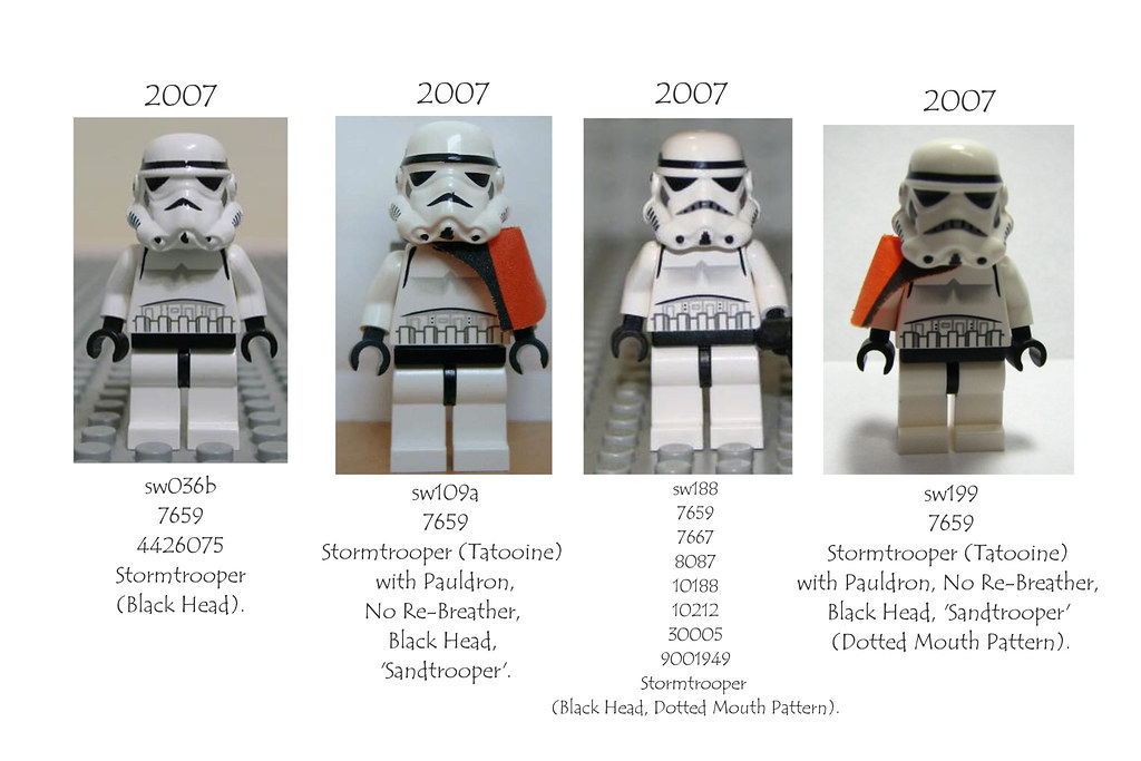 LEGO Star Wars Tatooine Stormtrooper With Black Pauldron & Re-Breather Set 8092 