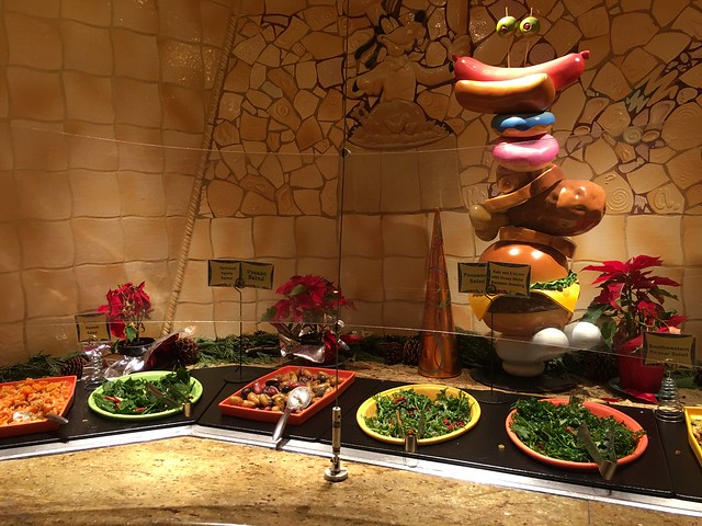 Goofy's Kitchen buffet,  salad