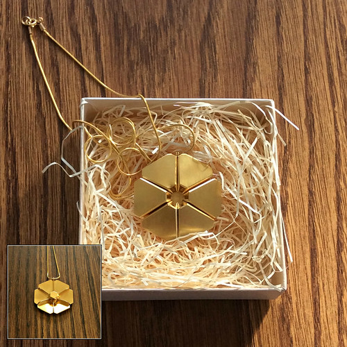 Origami-Inspired Reversible Necklace by Ilan Garibi