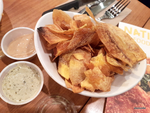 Plantain Chips and Dips