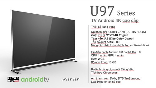 Android TV Toshiba 4K U97: Thiết kế sắc sảo, chức năng tuyệt hảo cho tổ ấm của bạn