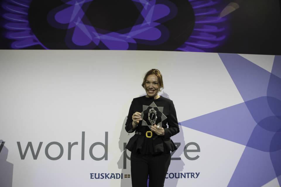 Leonor Espinosa recibe el Basque Culinary World Prize 2017