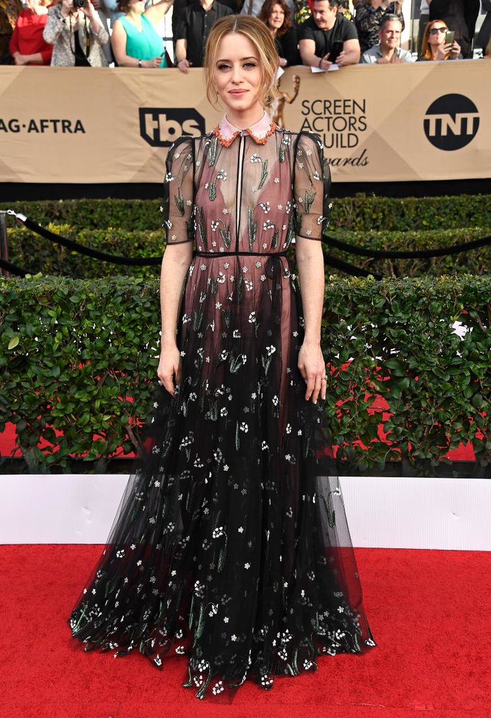 Claire Foy On Valentino At 23Rd Sag Awards