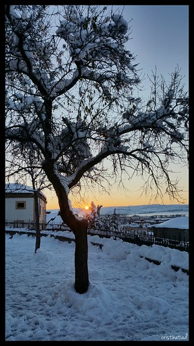 ávila snow sunrise invierno