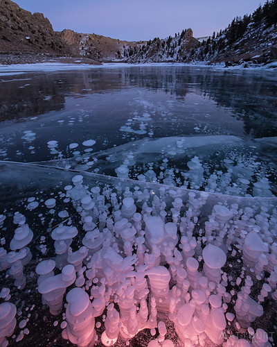 bubbles gunnisonrivercanyon ice sunset ocf