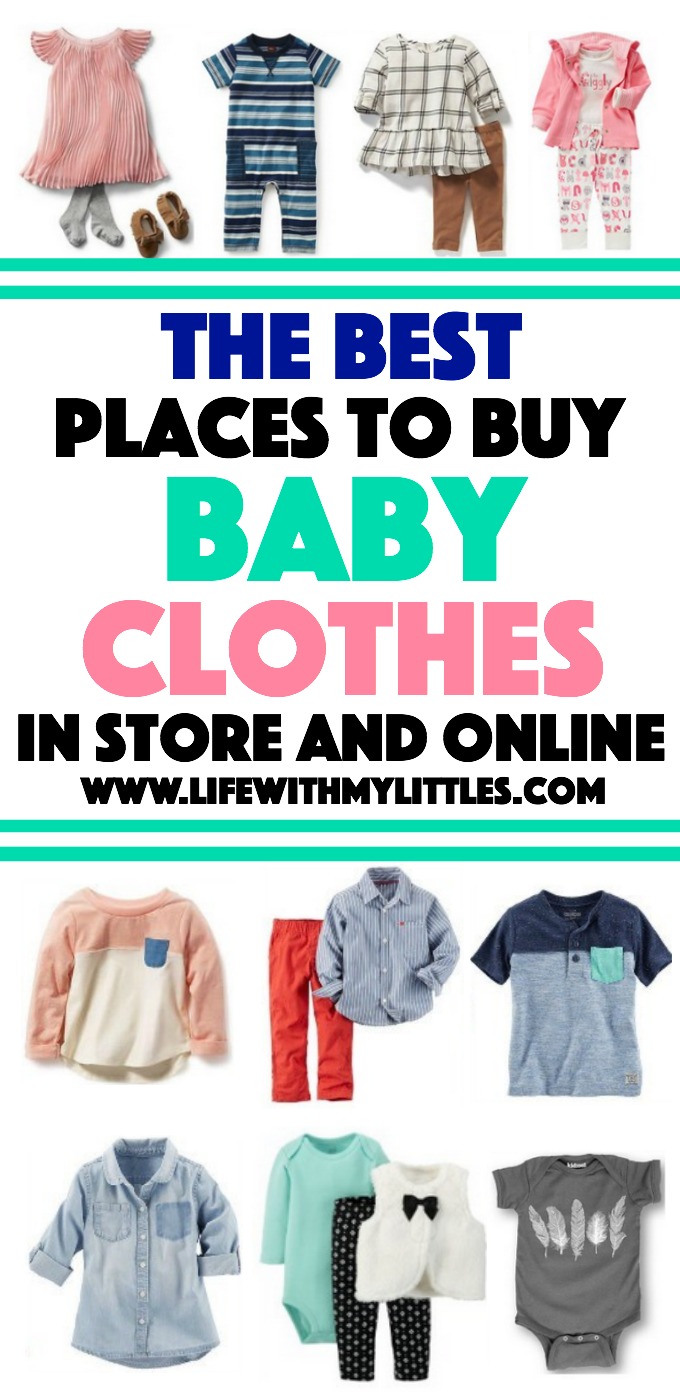 Love this amazing list of the best places to buy baby clothes! If you're wondering where to buy cute baby clothes that aren't expensive, check out this post! 