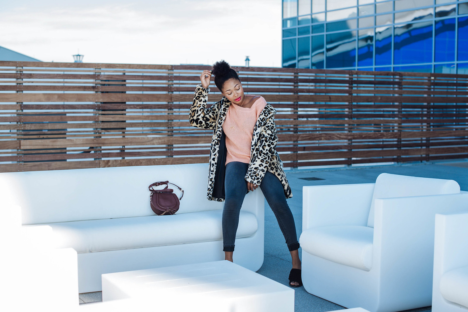 how to style a leopard coat