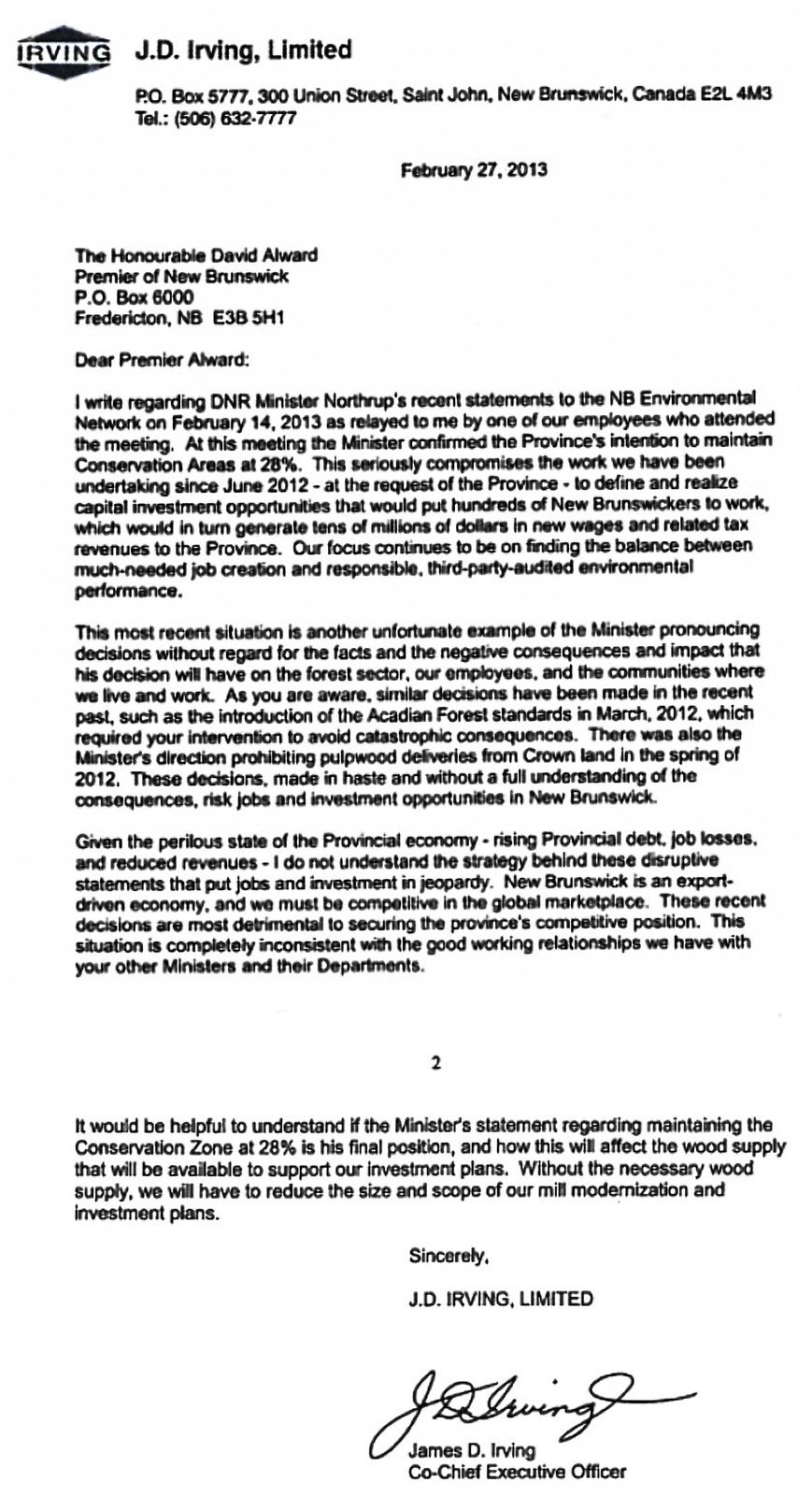 Irving Letter Feb 27, 2013
