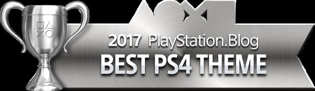 PlayStation Blog Game of the Year 2017 - Best PS4 Theme (Silver)