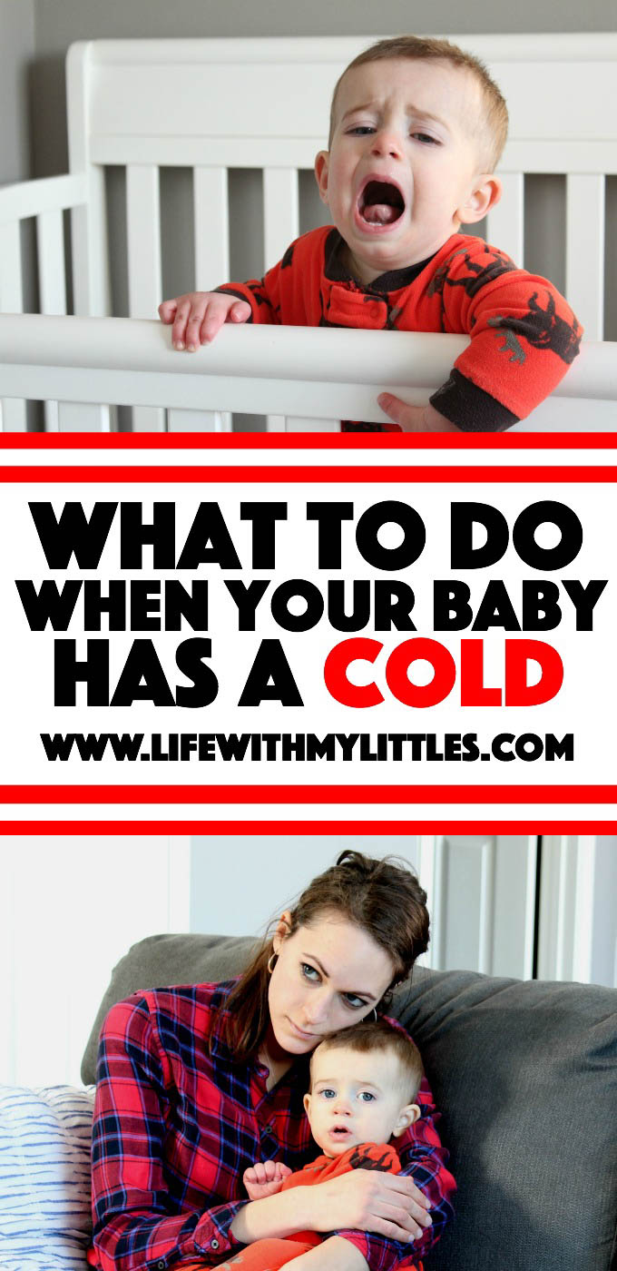 Whether it's a runny nose or a cough, having a sick baby is the worst! Here are some tips on what to do when your baby has a cold. 