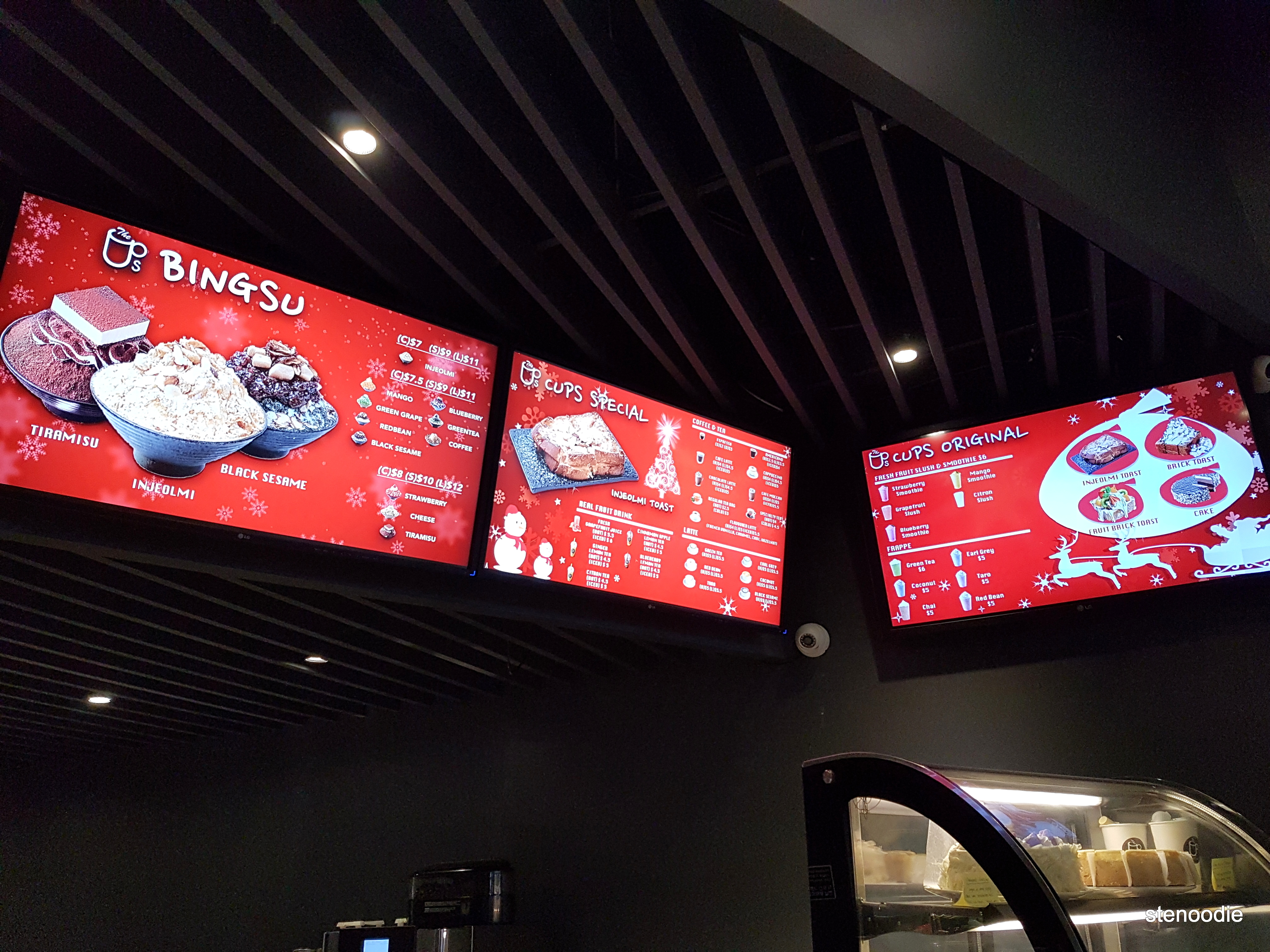 The Cups Markham menu and prices