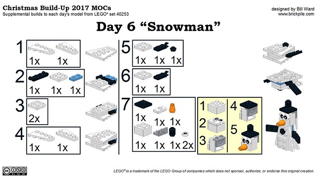 Christmas Build-Up 2017 Day 6 "Snowman" MOC