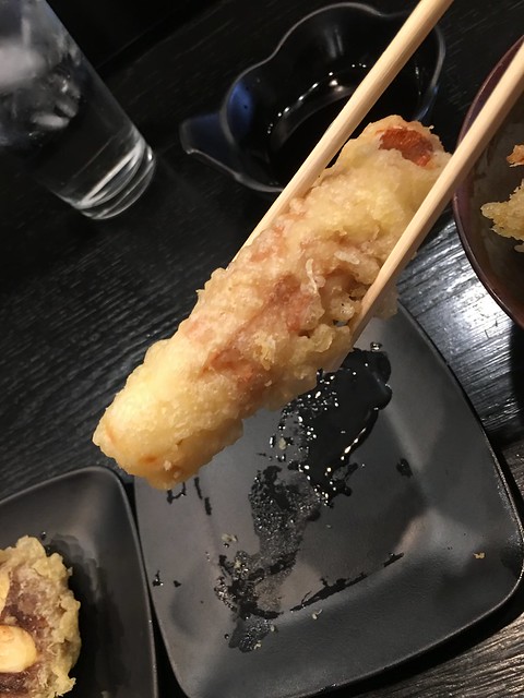 Monzo, fish cake tempura