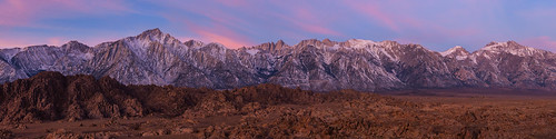 california lone pine mount whitney alabama hills movie road twilight sunrise