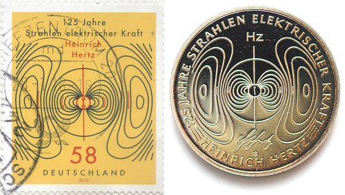 10 Euros y sello de Alemania de 2013