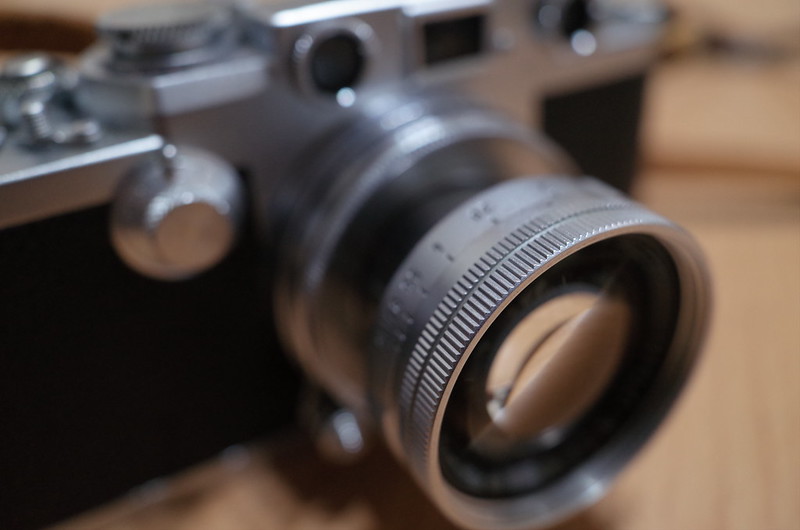 Summicron 50mm f2 0+Leica Ⅲfレンズ本体