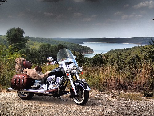 indian vintage view lake arkansas motorcycle