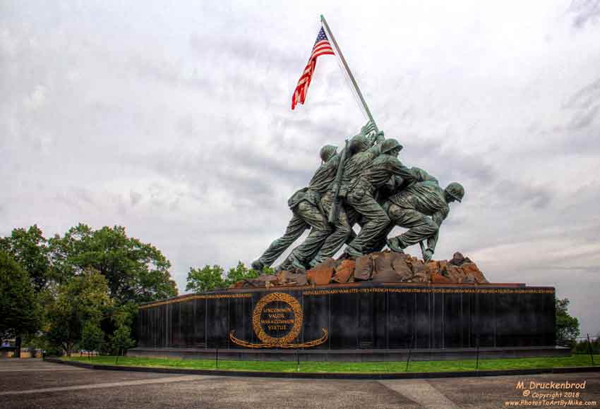 Crossroads of the Marine Corps Memorial at Base Quantico Virginia Postcard 