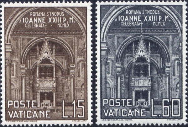 Známky Vatikán 1960 Synoda, nerazítkovaná séria MNH