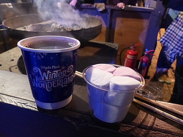 mulled wine and smores