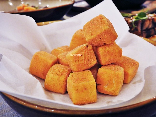 Deep-Fried Tofu Coated With Sakura Prawn Crust