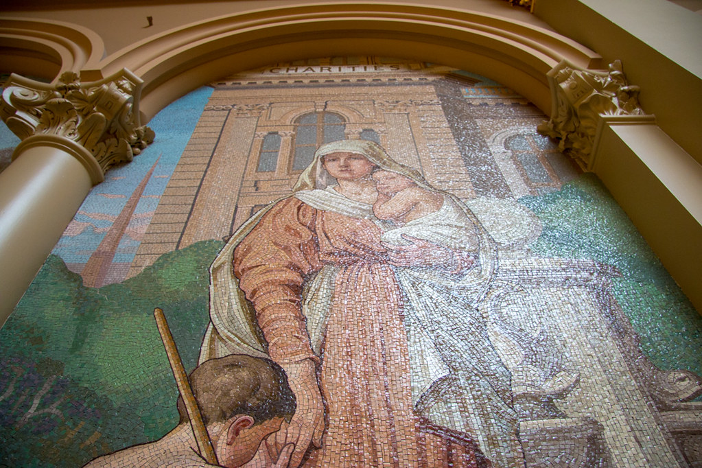 Tiled artwork in the Iowa Capitol Building