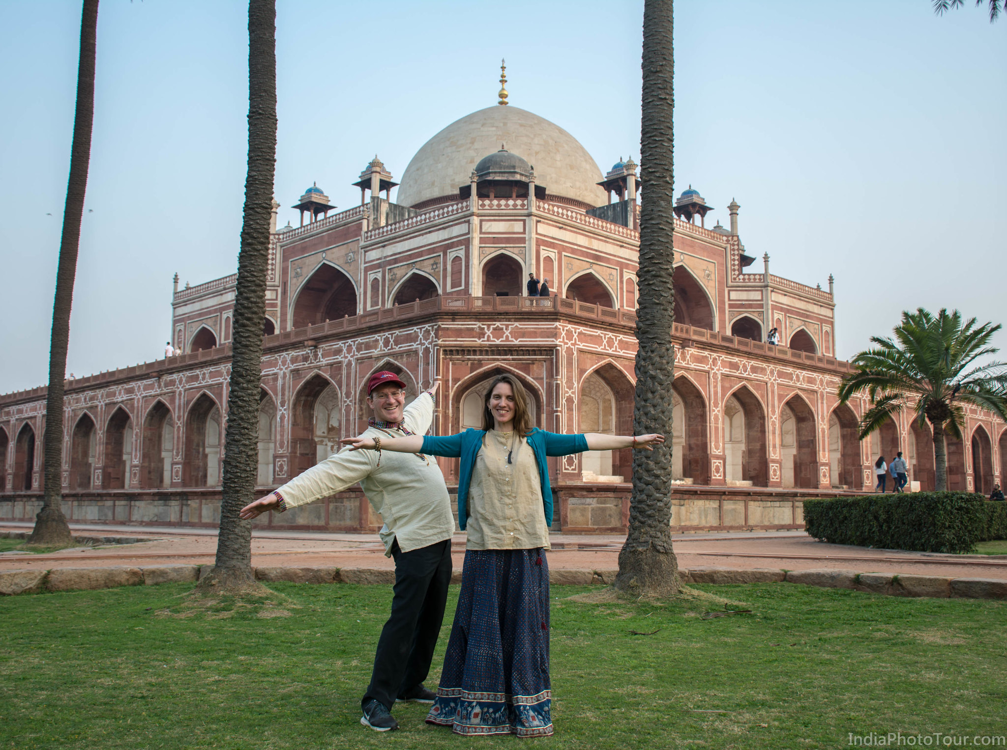Some fun in front of Humayun's tomb