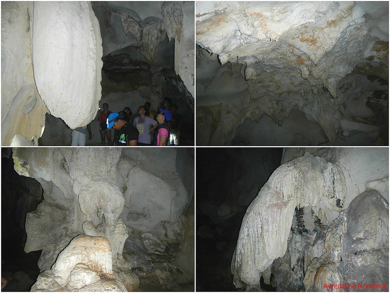 Rock formations in Bakwitan Cave