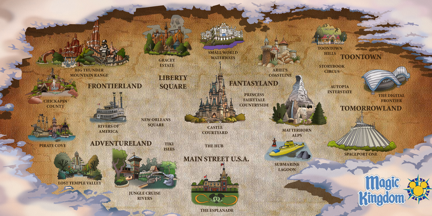 disney magic kingdoms game map