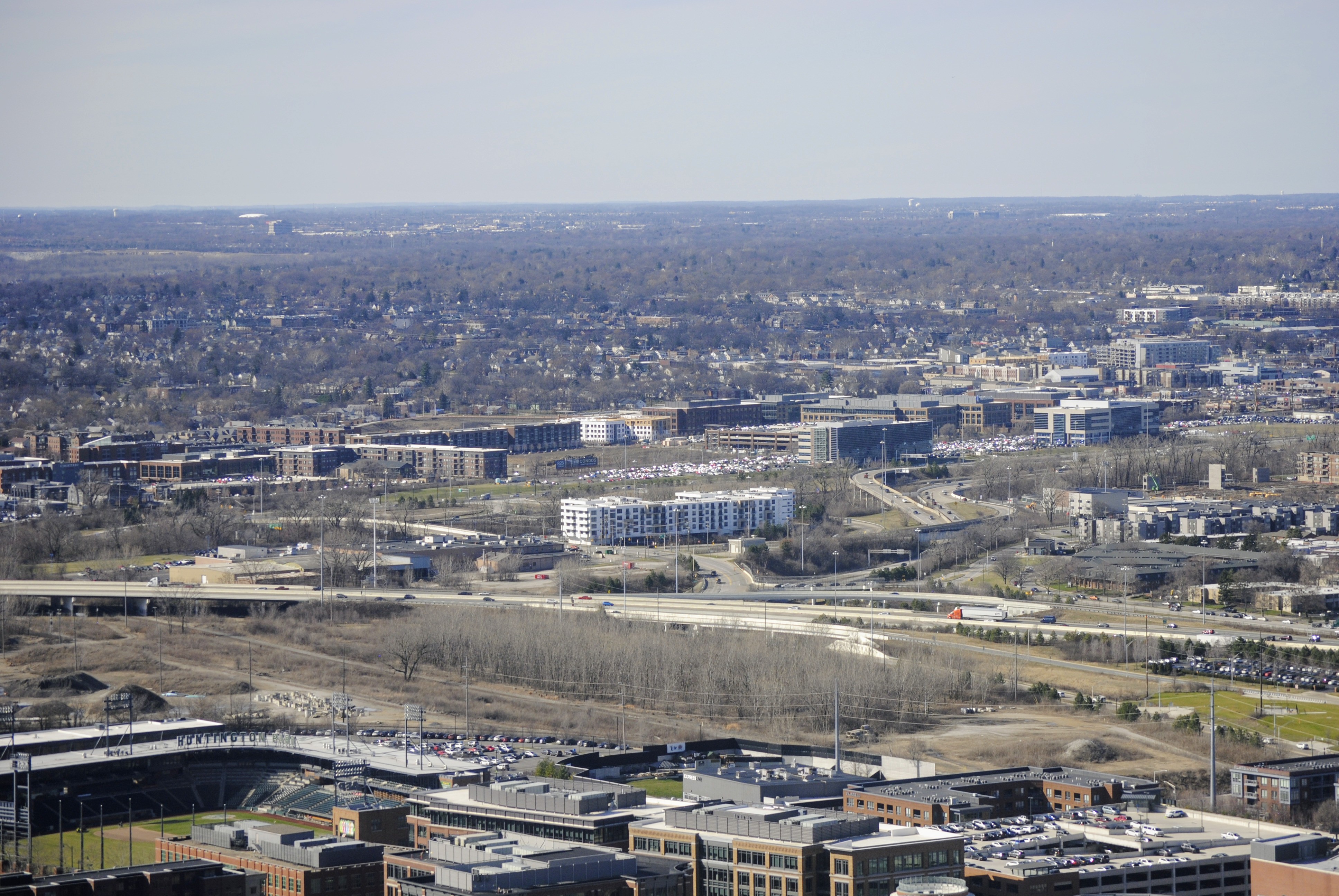 View of the Short North/Campus area from Rhodes Tower : r/Columbus