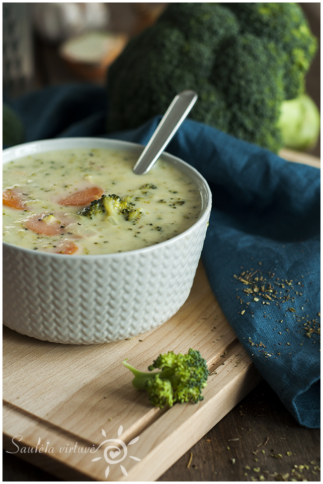  Daržovių ir sūrio sriuba