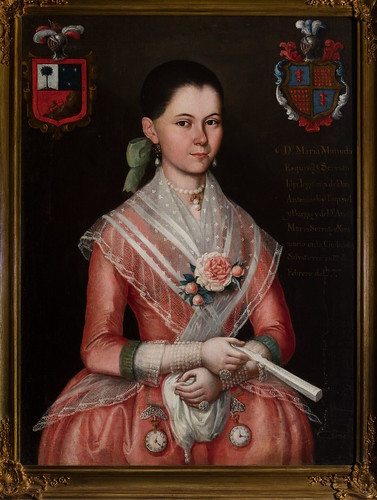 María Manuela Esquivel y Serruto, 1794. From San Antonio Art Exhibit Reveals the City's First 100 Years of History Oil