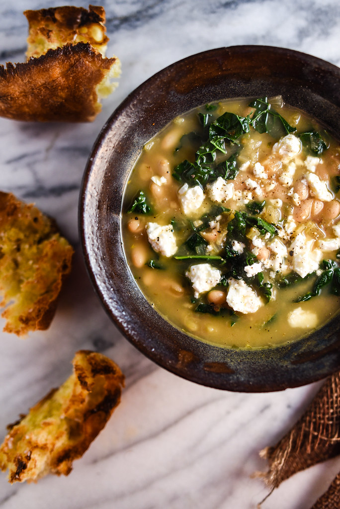 Brothy Bean and Feta Soup | Things I Made Today