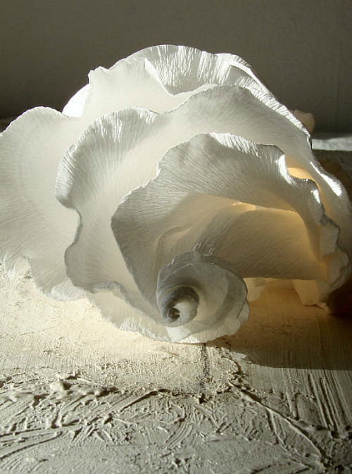 Handmade Crepe Paper Lamp by Alessandre Fabre Repetto