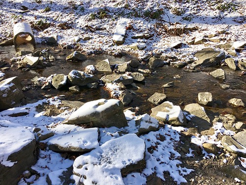 parkschool pikesville maryland woods streams rocks snow texture tracks htt