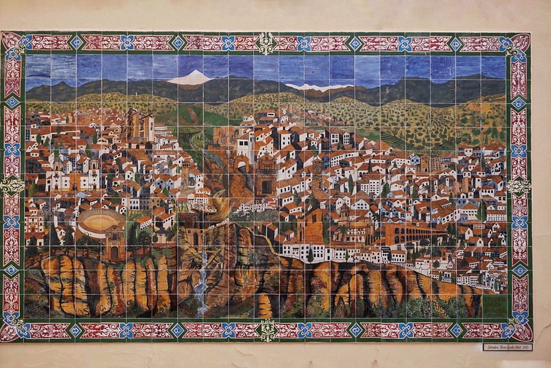 A mural of Ronda, Spain
