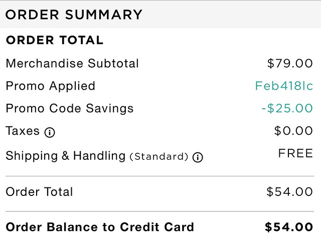 $25 off $75+ With FEB418LC Example